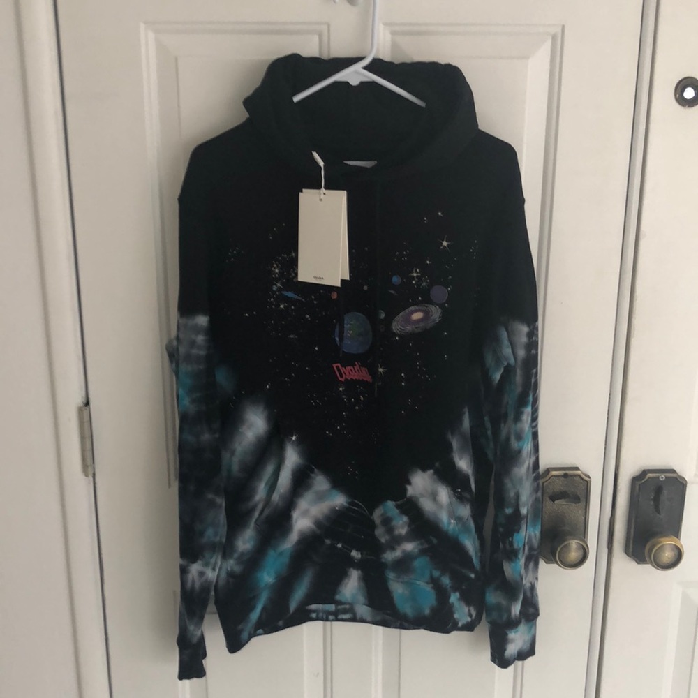 Ovadia Planets Tie Dye Hoodie, color indigo,S